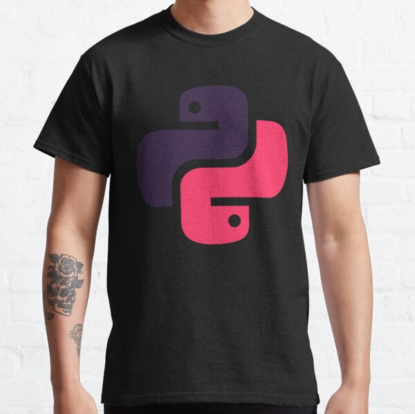 pink and purple python coding language logo