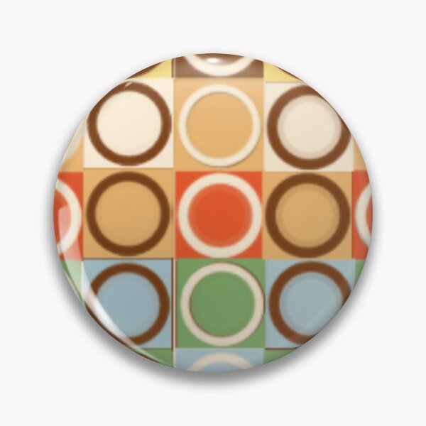 Item preview, Mid Century Modern Deco Bubbles Print Pattern Mod Design Gold Blue Green designed and sold by Shayna Westfall.