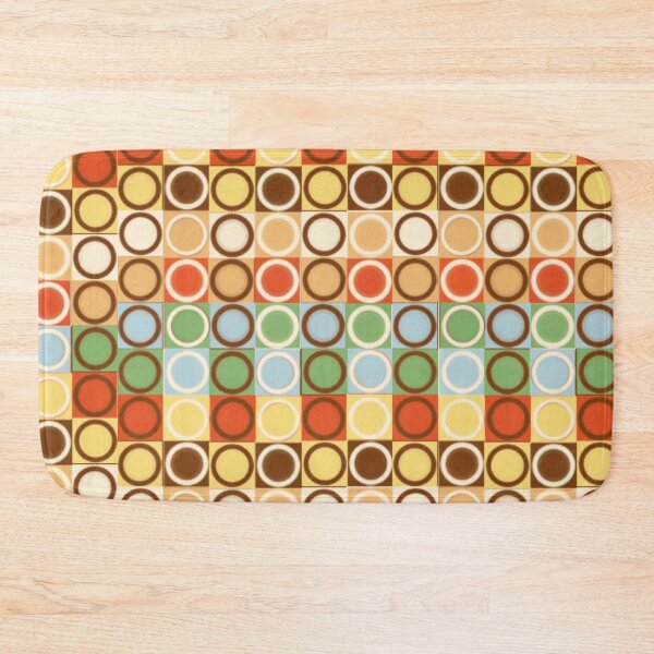 Item preview, Mid Century Modern Deco Bubbles Print Pattern Mod Design Gold Blue Green designed and sold by Shayna Westfall.