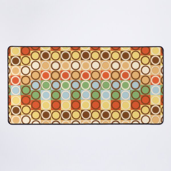 Item preview, Mid Century Modern Deco Bubbles Print Pattern Mod Design Gold Blue Green designed and sold by Shayna Westfall.