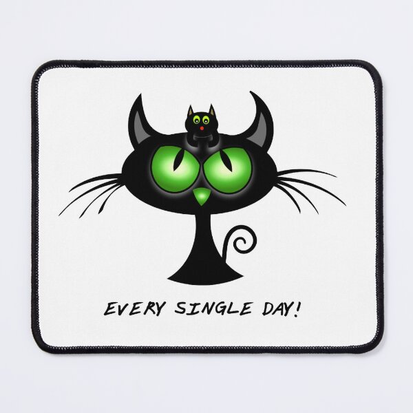 Item preview, Curious kitty designed and sold by BlackKatPrint.
