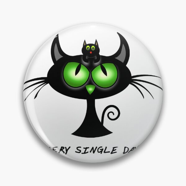 Item preview, Curious kitty designed and sold by BlackKatPrint.
