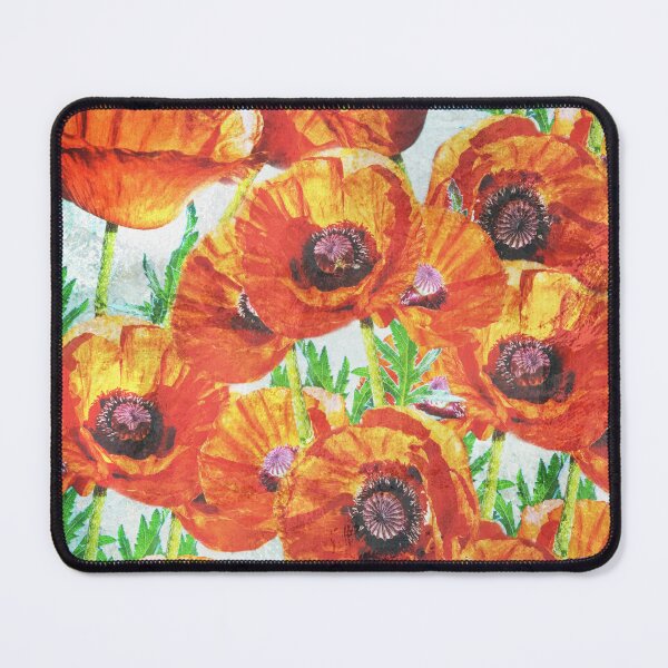 Item preview, Red Flower Poppy Modern Cottage Chic Modern Country Art A055 designed and sold by byNicol.