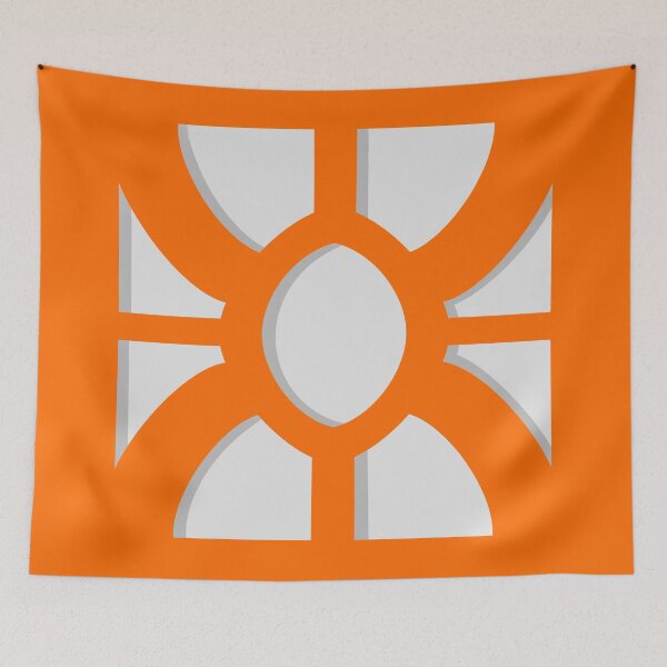 Item preview, Breeze Block Two Single Orange Two designed and sold by Owen1976.