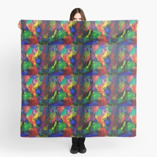 Item preview, Abstract rainbow acrylic scrape paint designed and sold by Heichou1225.