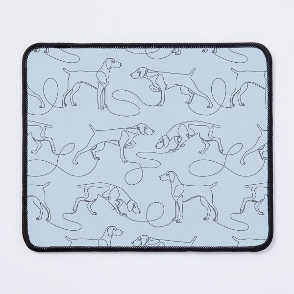 Item preview, Continuous Line Weimaraners With Docked Tails (Light Blue and Grey) designed and sold by illucalliart.