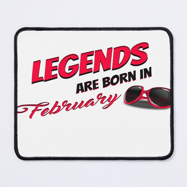 Item preview, Legends And Greats Are Born In February T-Shirt designed and sold by hossam ayed.