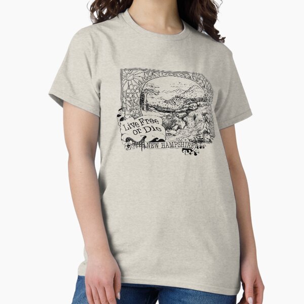 Item preview, Retro 1970's Live Free or Die New Hampshire Design designed and sold by deltajames.