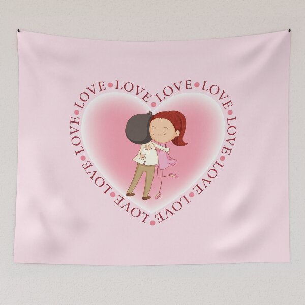 Item preview, Our Love...with a Hug! (on Pink) designed and sold by PawsitiveMum.