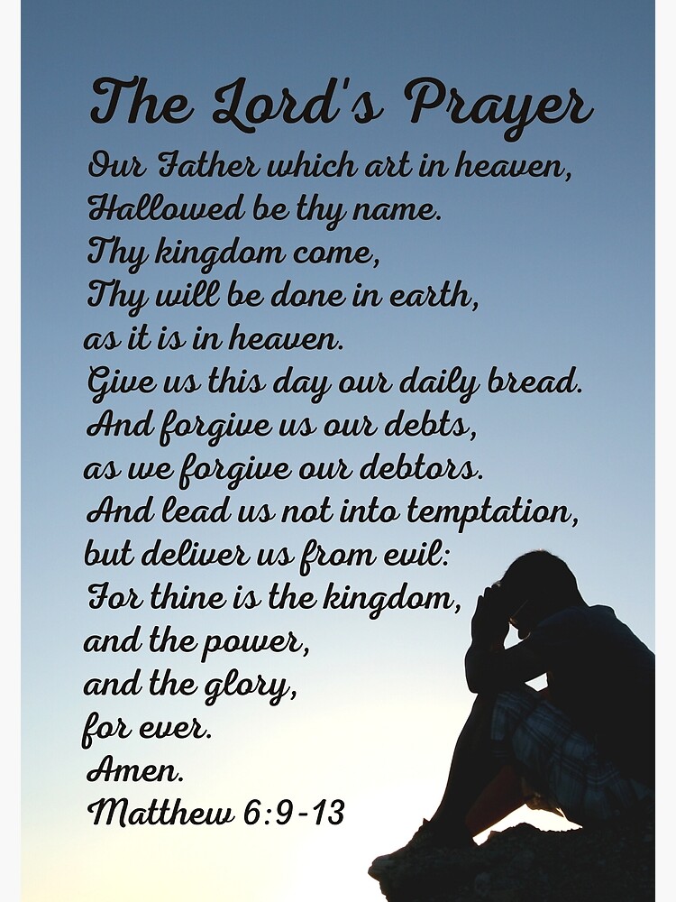 the-lord-s-prayer-matthew-6-9-13-kjv-poster-for-sale-by