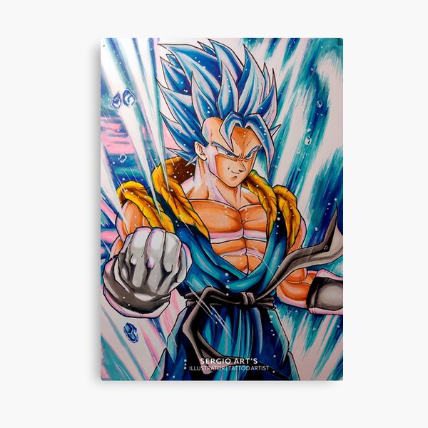 Goku Fusion Potara Fanart Poster for Sale by SenzuBeanPlug