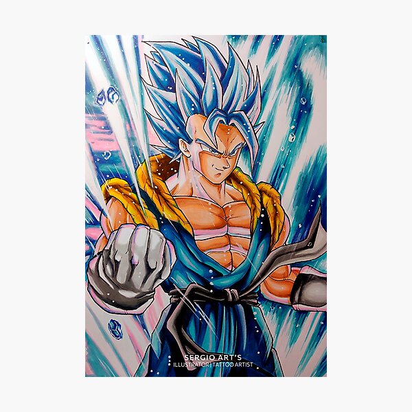 Dragon Ball - Desenho - Draw - Feito a mão - Goku - Super saiyajin blue -  blue - kaioken - blu…