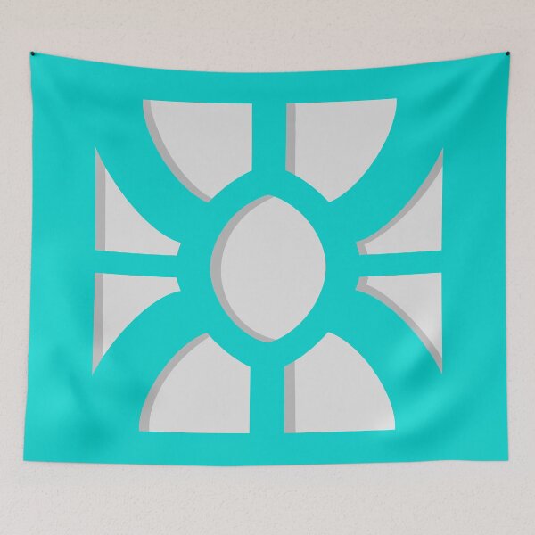 Item preview, Breeze Block Two Single Teal Two designed and sold by Owen1976.