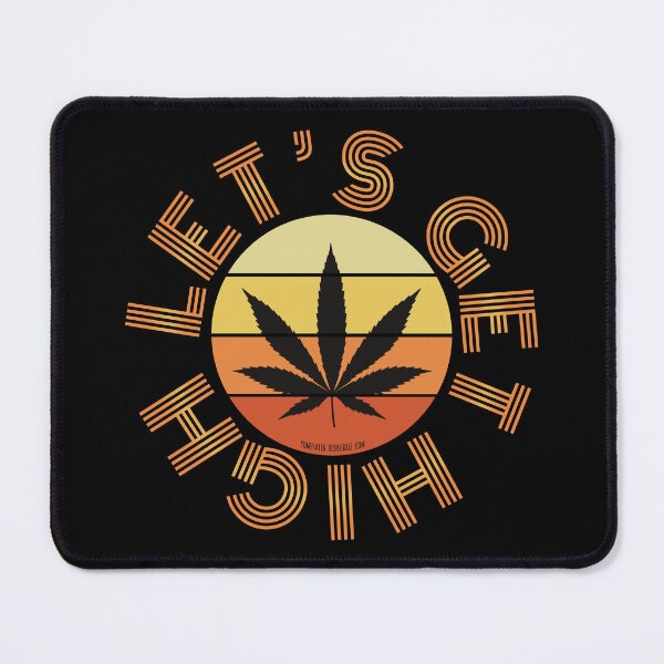 Item preview, Retro Vintage Sunset Orange Pot leaf-Let’s get high designed and sold by YomeHayin.