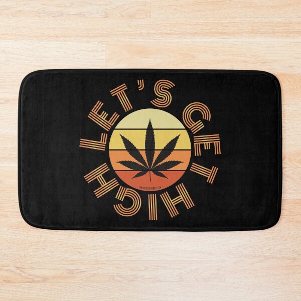 Item preview, Retro Vintage Sunset Orange Pot leaf-Let’s get high designed and sold by YomeHayin.