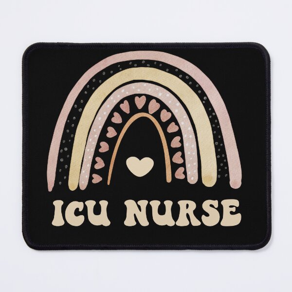 Item preview, ICU nurse cute aesthetic rainbow designed and sold by Omochiroi.