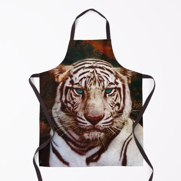 Item preview, Contemporary Blue Eye White TIger Animal Wildlife Photo Art Matted Picture A056 designed and sold by byNicol.