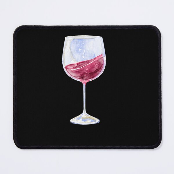 Item preview, glass of red wine designed and sold by artbyrosse.