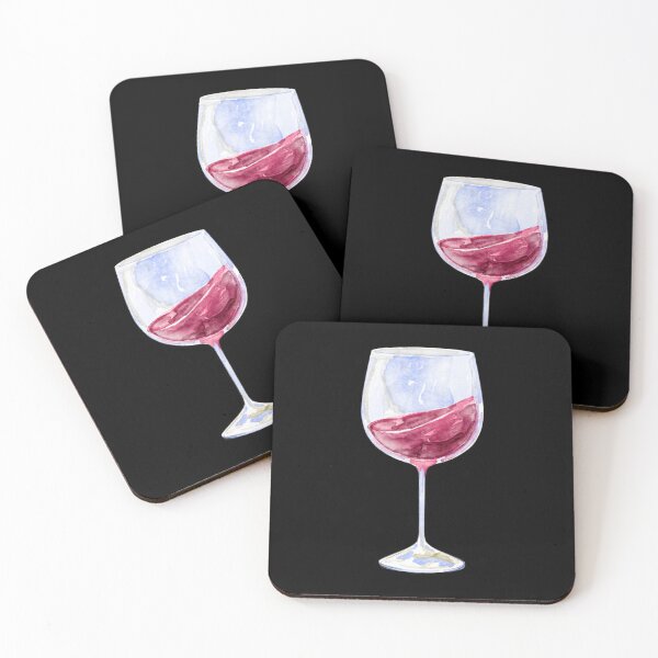 Item preview,  glass of red wine designed and sold by artbyrosse.