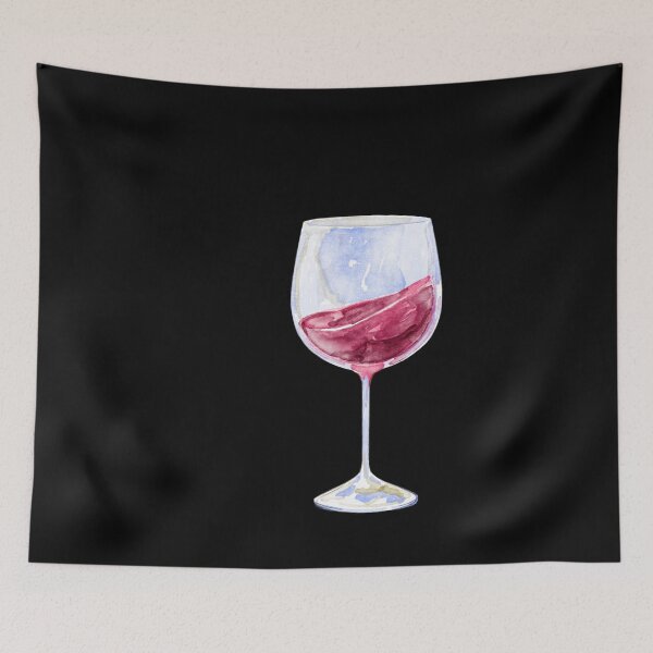 Item preview,  glass of red wine designed and sold by artbyrosse.