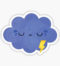 frustrated cloud Sticker