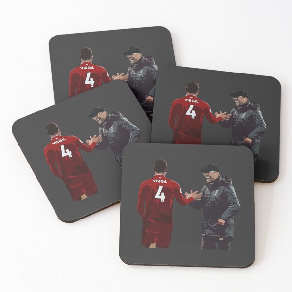Item preview, Virgil van Dijk & Jurgen Klopp STICKER TSHIRTS BEDDING designed and sold by granimatedesign.