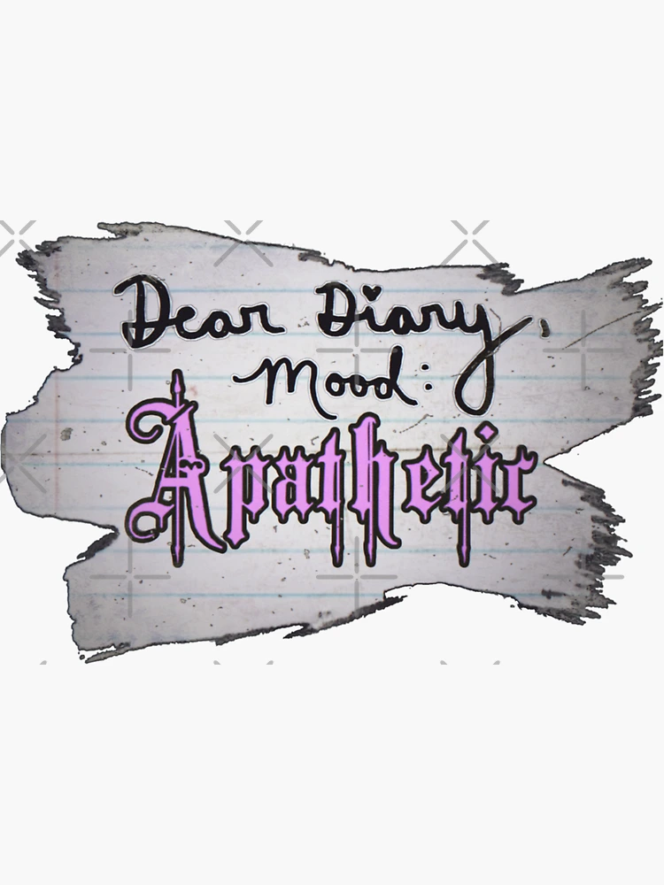 Emo Throwback Embroidered Patch Dear Diary Mood Apathetic Funny Patch –  socialrebellionpatches