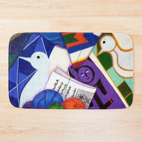 Item preview, The embroidered doves designed and sold by Madalena Lobao-Tello.