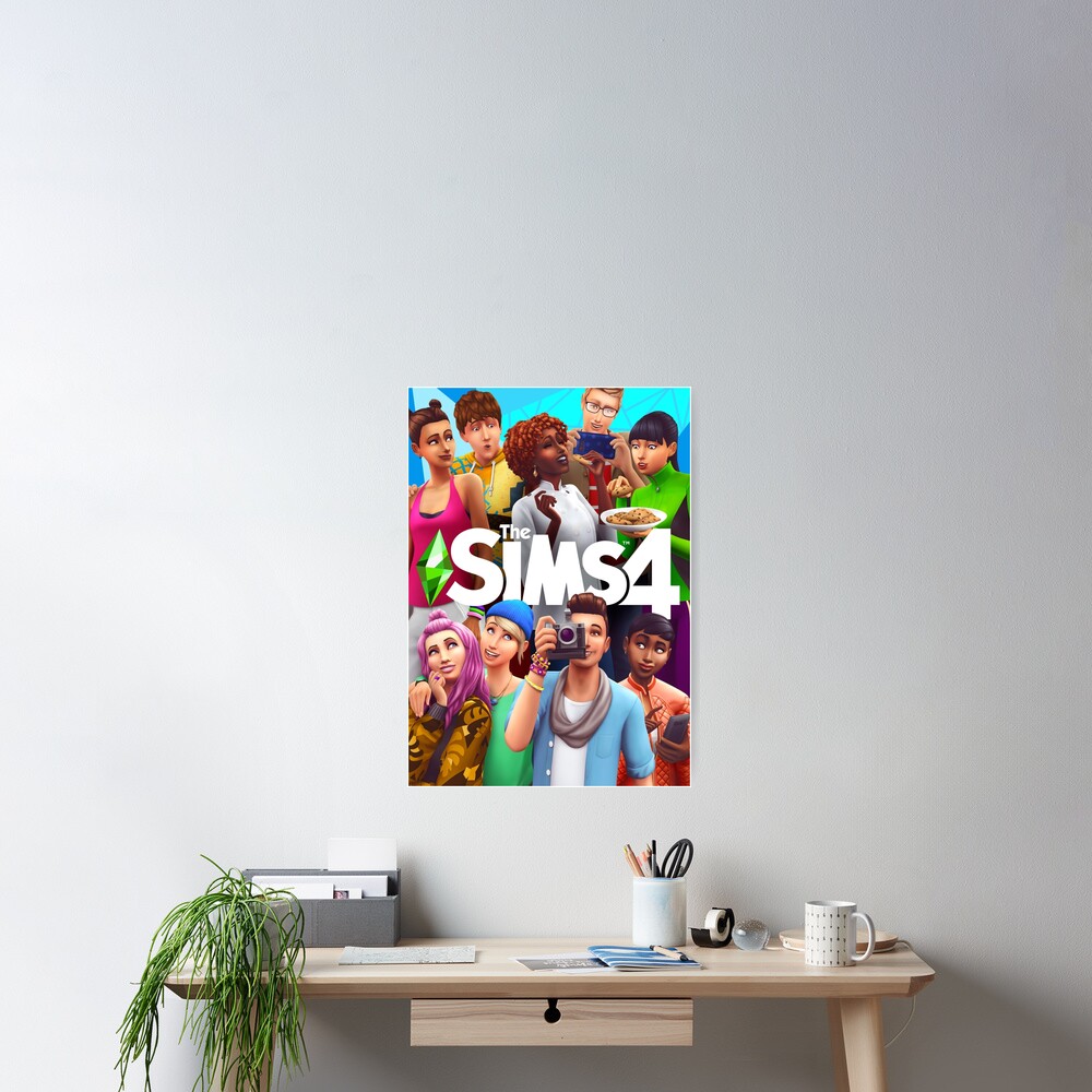 "The Sims 4 Game Cover " Poster for Sale by AlfiRed Redbubble