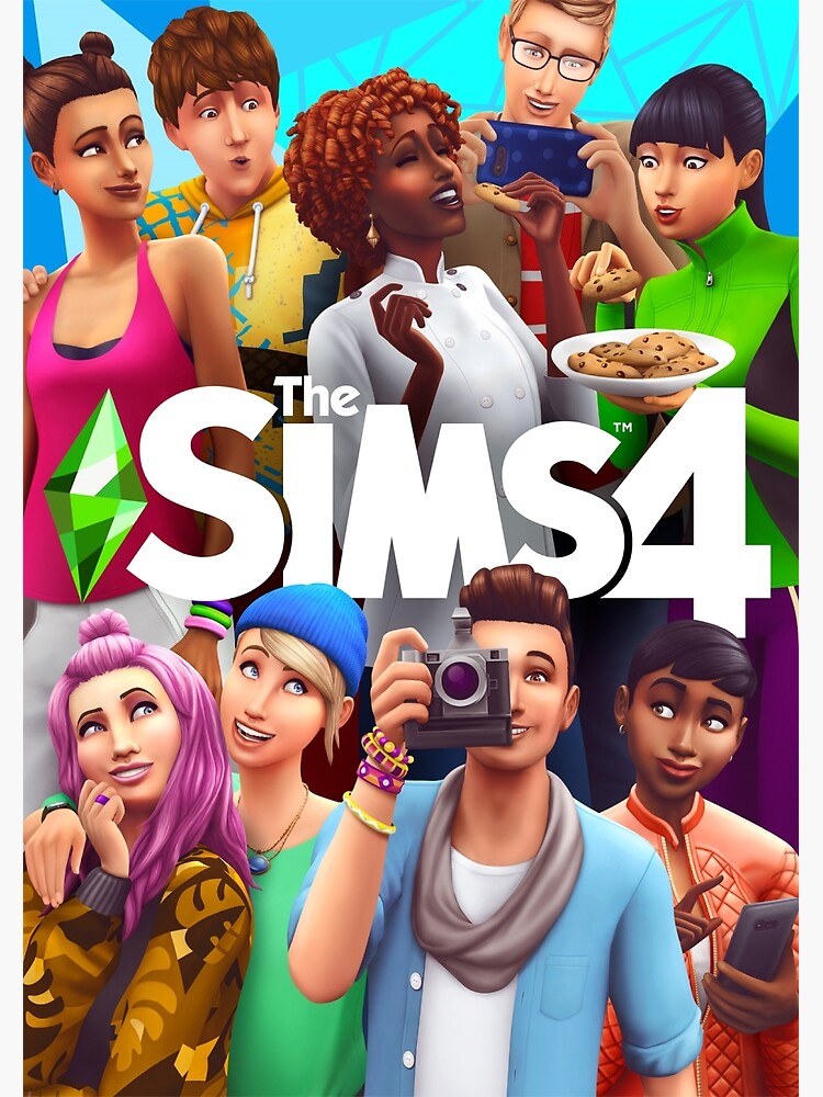 Disover The Sims 4 Game Cover Premium Matte Vertical Poster