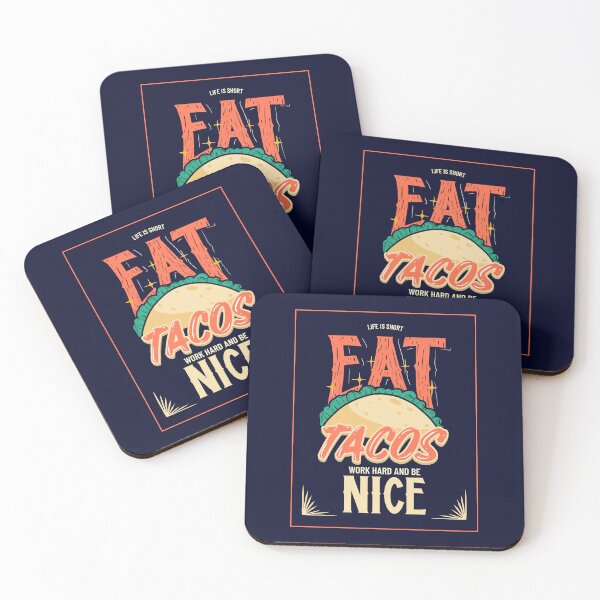 Item preview, Life Is short Eat soft shell tacos designed and sold by TamGustam.