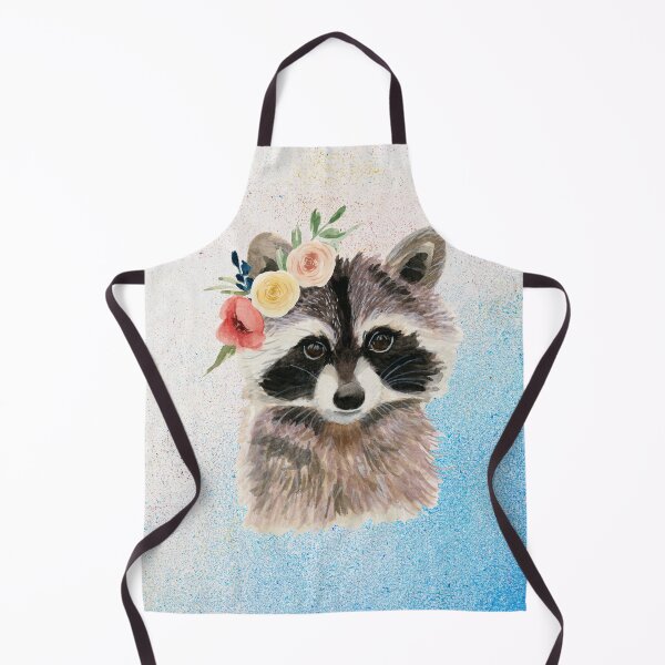 Item preview, Floral Watercolor Raccoon designed and sold by andieartco.