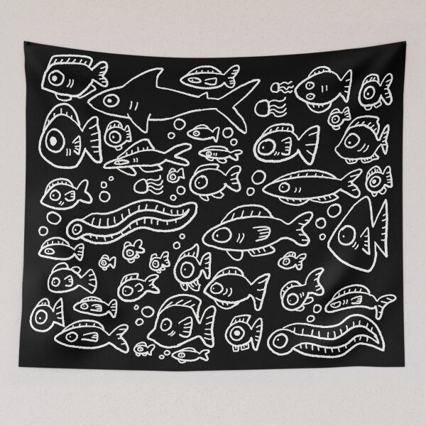 Item preview, Fish white version designed and sold by EyesackTheThird.