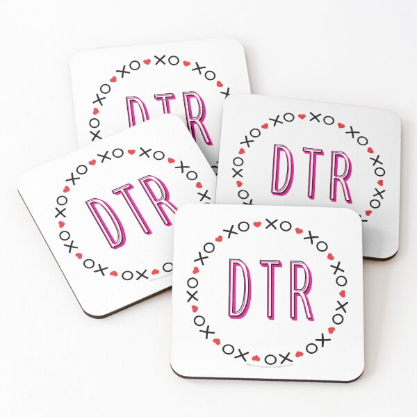 Item preview, DTR. Define the Relationship | Modern Relationship | Valentine's Day round design XO heart border designed and sold by Maren Frances.