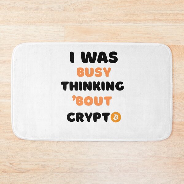 Item preview, I WAS BUSY THINKING 'BOUT CRYPTO VIRAL TRENDING MEME designed and sold by appareltolove.