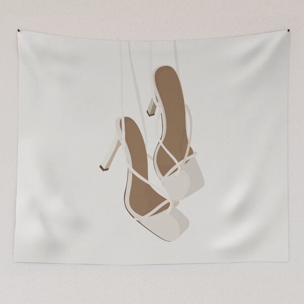 Item preview, Hanging Square Heels Illustration designed and sold by Zorana Stevanovic.