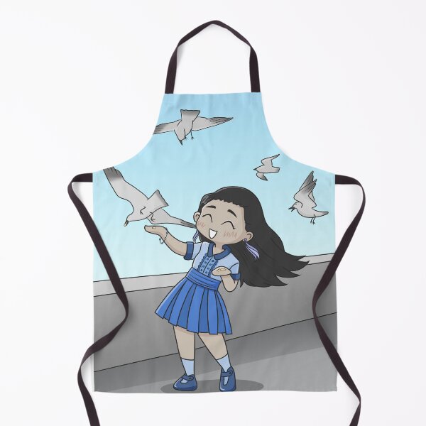Aperçu de l'œuvre Chibi fille nourrissant des mouettes créée et vendue par kabocha-chan.