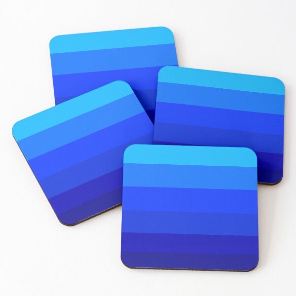 Item preview, Shades of blue stripes pattern  designed and sold by Rachel the Artist .