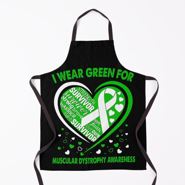 Item preview, I Wear Green For Muscular Dystrophy Survivor Heart Ribbon designed and sold by heppenp.