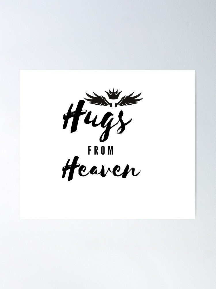 hugs from heaven Personalized Memorial Throw Blanket A hug from