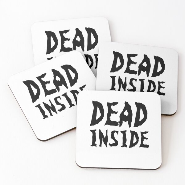 Item preview, Dark and Gritty Dead Inside Text Design (black)  designed and sold by Shidosama.