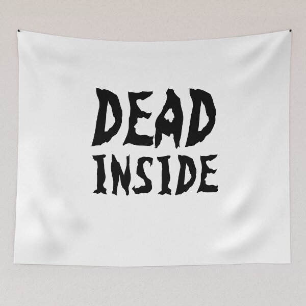 Item preview, Dark and Gritty Dead Inside Text Design (black)  designed and sold by Shidosama.