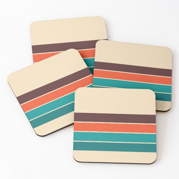 Item preview, Adorable 70s Vintage Retro Stripes in Rich Earthy Tones designed and sold by Deutschic.