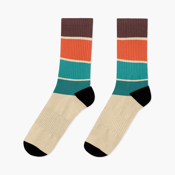 Item preview, Adorable 70s Vintage Retro Stripes in Rich Earthy Tones designed and sold by Deutschic.