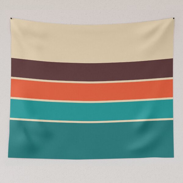 Item preview, Tribal 70s Vintage Retro Stripes in Earth Tones designed and sold by Deutschic.
