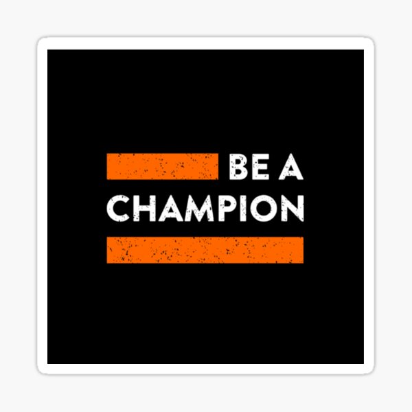 Aperçu de l'œuvre Être un champion créée et vendue par MixShop10.