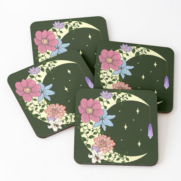 Item preview, Flower Crescent Moon designed and sold by RachelAnitra.