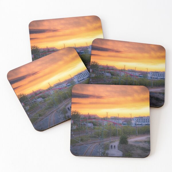 Item preview, Spectacular sunset shining at down at two persons designed and sold by CrazyShutter.