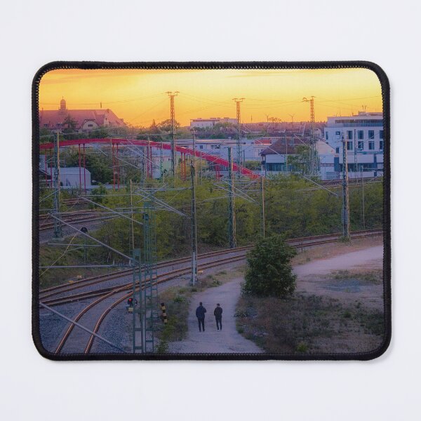Item preview, Spectacular sunset shining at down at two persons  designed and sold by CrazyShutter.
