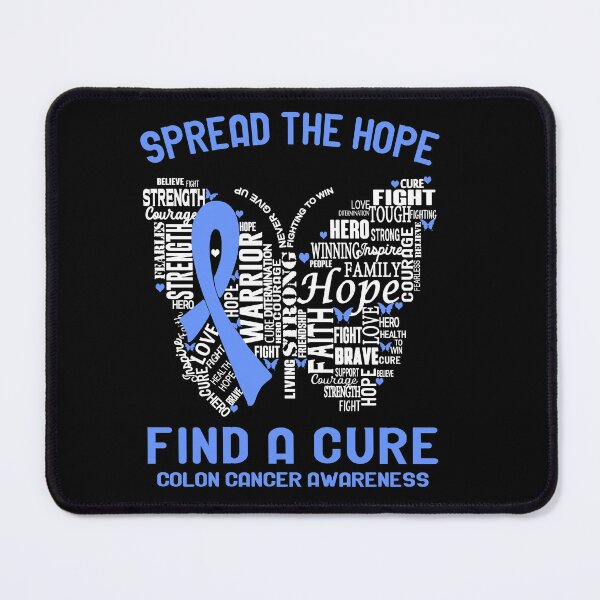 Item preview, Butterfly Ribbon Spread The Hope Find A Cure Colon Cancer Awareness designed and sold by Tadmab.
